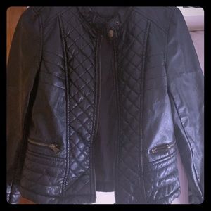 Faux leather jacket